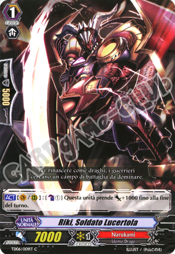 TD06-IT009 Riki, Soldato Lucertola comune normale (IT) -NEAR MINT-