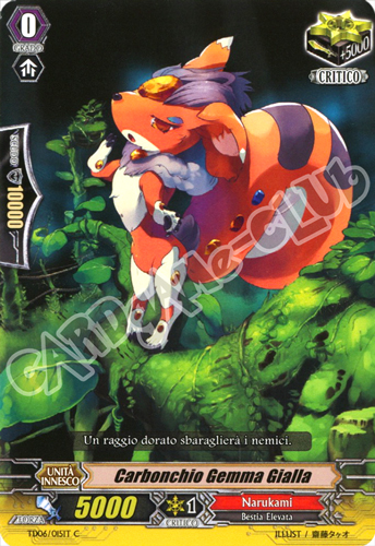 TD06-IT015 Carbonchio Gemma Gialla comune normale (IT) -NEAR MINT-