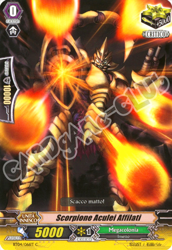 BT04-IT066 Scorpione Aculei Affilati comune normale (IT)  -GOOD-