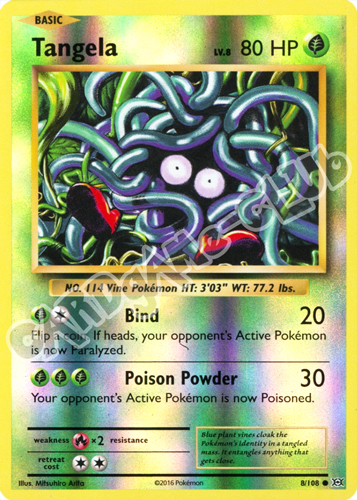 008 / 108 Tangela comune foil reverse (EN) -NEAR MINT-
