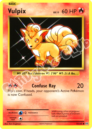 014 / 108 Vulpix comune normale (EN) -NEAR MINT-