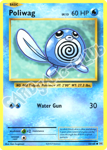 023 / 108 Poliwag comune normale (EN) -NEAR MINT-