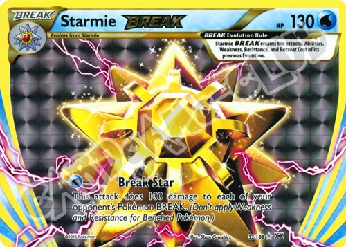 032 / 108 Starmie BREAK rara BREAK foil (EN) -NEAR MINT-