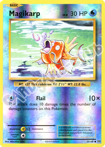 033 / 108 Magikarp comune foil reverse (EN) -NEAR MINT-