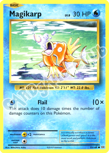 033 / 108 Magikarp comune normale (EN) -NEAR MINT-