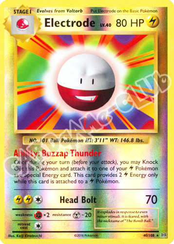 040 / 108 Electrode rara foil reverse (EN) -NEAR MINT-