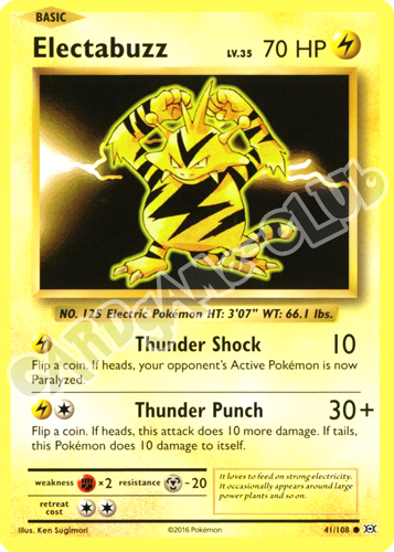 041 / 108 Electabuzz comune normale (EN) -NEAR MINT-
