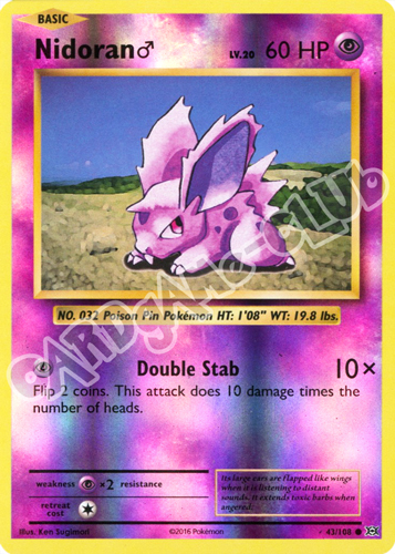 043 / 108 Nidoran comune foil reverse (EN) -NEAR MINT-