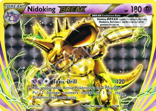 046 / 108 Nidoking BREAK rara BREAK foil (EN) -NEAR MINT-