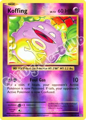 050 / 108 Koffing non comune foil reverse (EN) -NEAR MINT-