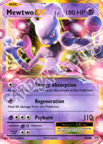 052 / 108 Mewtwo EX rara EX foil (EN) -NEAR MINT-