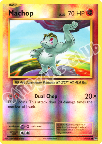 057 / 108 Machop comune foil reverse (EN) -NEAR MINT-