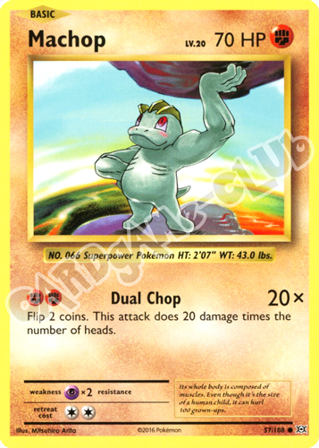 057 / 108 Machop comune normale (EN) -NEAR MINT-