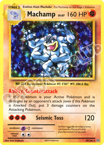 059 / 108 Machamp rara foil (EN) -NEAR MINT-