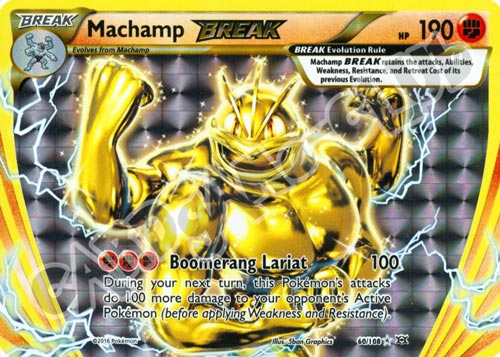 060 / 108 Machamp BREAK rara BREAK foil (EN) -NEAR MINT-