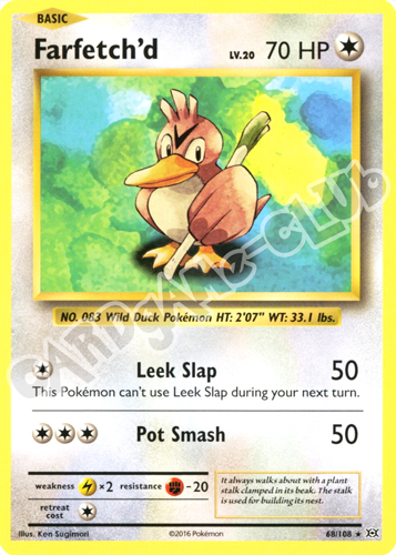 068 / 108 Farfetch'd rara normale (EN) -NEAR MINT-