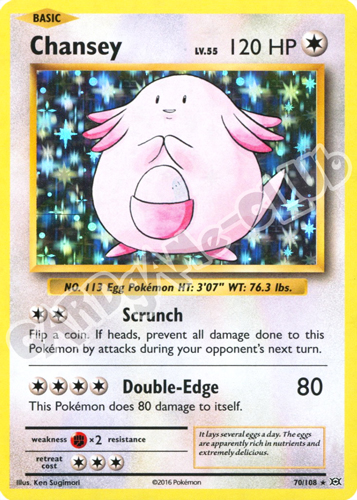 070 / 108 Chansey rara foil (EN) -NEAR MINT-