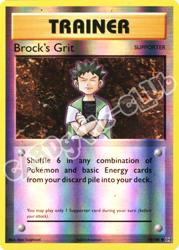 074 / 108 Brock's Grit non comune foil reverse (EN) -NEAR MINT-