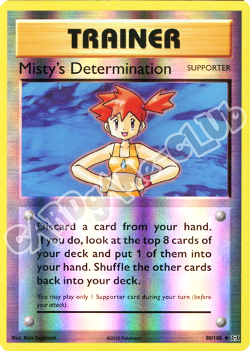 080 / 108 Misty's Determination non comune foil reverse (EN) -NEAR MINT-