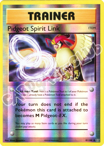 081 / 108 Pidgeot Spirit Link non comune foil reverse (EN) -NEAR MINT-