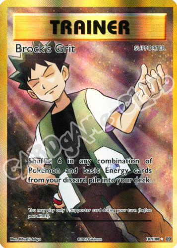 107 / 108 Brock's Grit rara segreta foil (EN) -NEAR MINT-