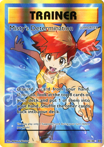 108 / 108 Misty's Determination rara segreta foil (EN) -NEAR MINT-