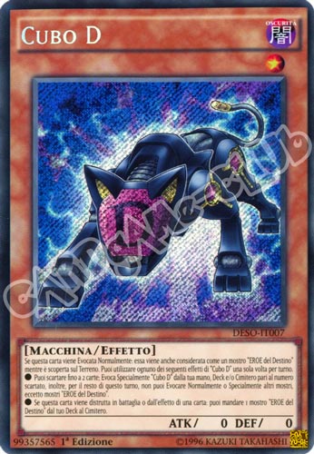 DESO-IT007 Cubo D rara segreta 1a Edizione (IT) -NEAR MINT-