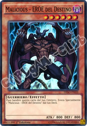 DESO-IT010 Malicious - EROE del Destino super rara 1a Edizione (IT) -NEAR MINT-
