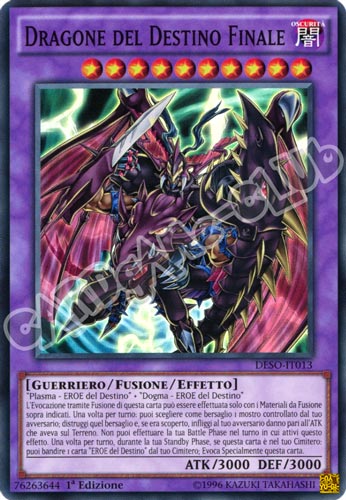 DESO-IT013 Dragone del Destino Finale super rara 1a Edizione (IT) -NEAR MINT-