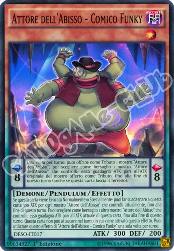 DESO-IT017 Attore dell'Abisso - Comico Funky super rara 1a Edizione (IT) -NEAR MINT-