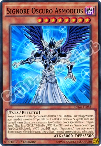 DESO-IT038 Signore Oscuro Asmodeus super rara 1a Edizione (IT) -NEAR MINT-