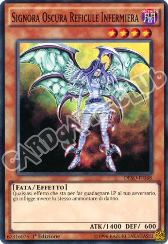 DESO-IT048 Signora Oscura Reficule Infermiera super rara 1a Edizione (IT) -NEAR MINT-