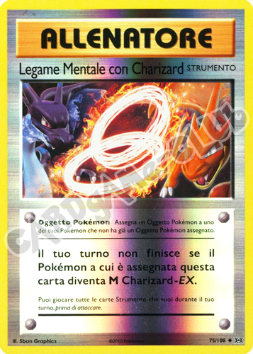 075 / 108 Legame Mentale con Charizard non comune foil reverse (IT) -NEAR MINT-