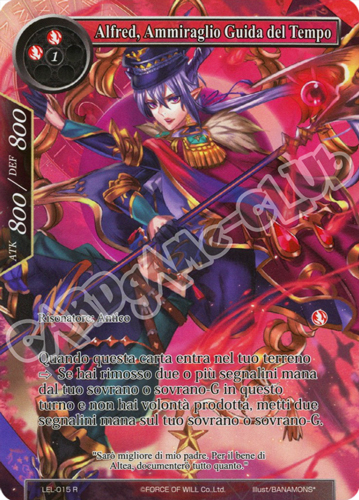 LEL1-IT015 Alfred, Ammiraglio Guida del Tempo rara parallel (IT) -NEAR MINT-