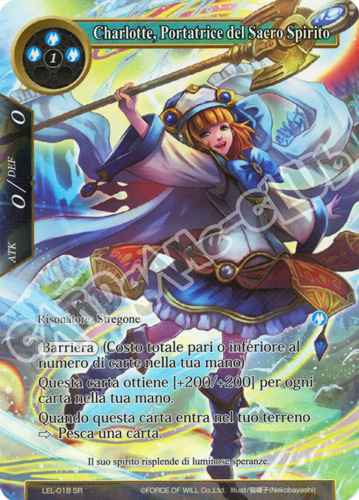 LEL1-IT018 Charlotte, Portatrice del Sacro Spirito super rara parallel (IT) -NEAR MINT-