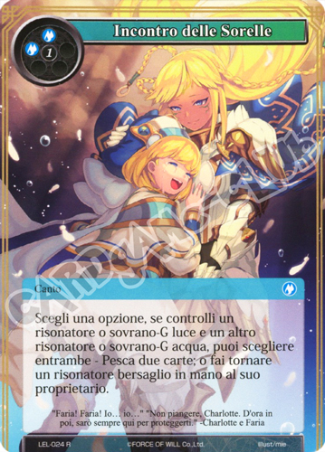 LEL1-IT024 Incontro delle Sorelle rara normale (IT) -NEAR MINT-