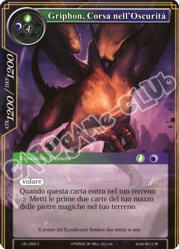 LEL1-IT059 Griphon, Corsa nell'Oscurita' comune normale (IT) -NEAR MINT-