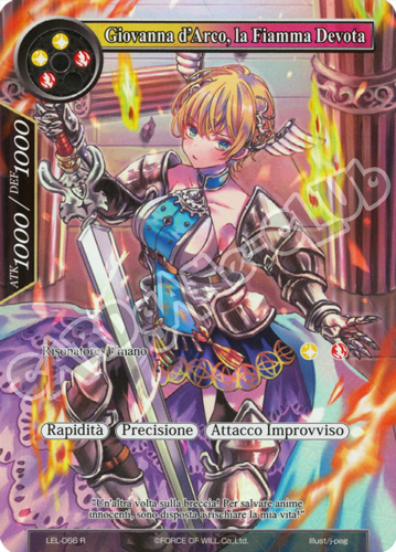 LEL1-IT066 Giovanna d'Arco, la Fiamma Devota rara parallel (IT) -NEAR MINT-