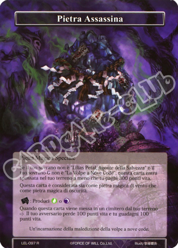LEL1-IT097 Pietra Assassina rara normale (IT) -NEAR MINT-