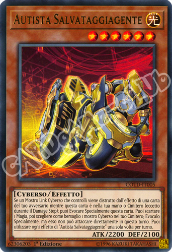 COTD-IT005 Autista Salvataggiagente ultra rara 1a Edizione (IT) -NEAR MINT-