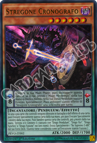 PEVO-IT002 Stregone Cronografo ultra rara 1a Edizione (IT) -NEAR MINT-