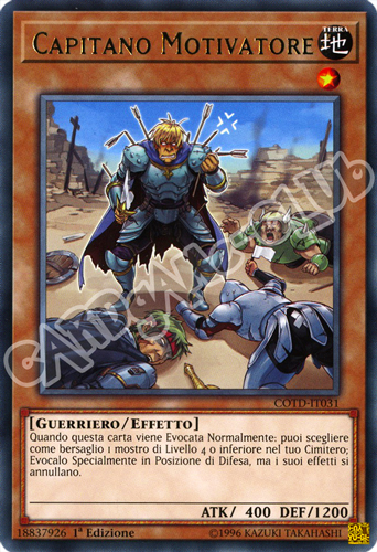 COTD-IT031 Capitano Motivatore rara 1a Edizione (IT) -NEAR MINT-