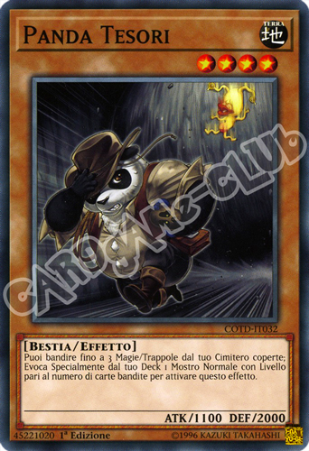 COTD-IT032 Panda Tesori comune 1a Edizione (IT) -NEAR MINT-