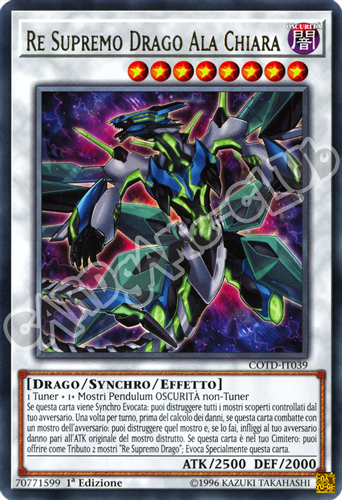 COTD-IT039 Re Supremo Drago Ala Chiara rara 1a Edizione (IT) -NEAR MINT-