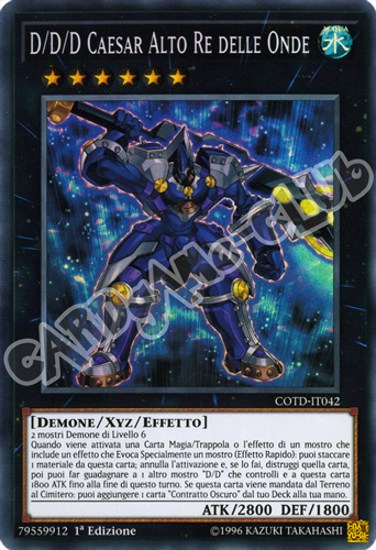 COTD-IT042 D/D/D Caesar Alto Re delle Onde super rara 1a Edizione (IT) -NEAR MINT-