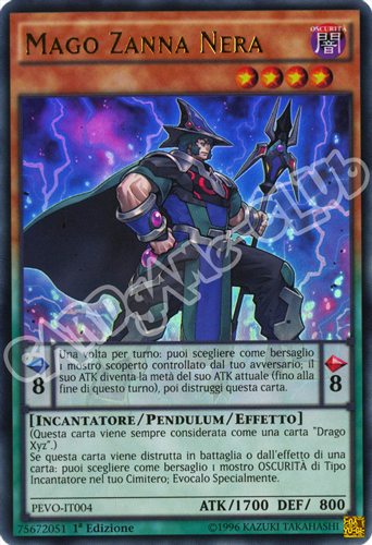 PEVO-IT004 Mago Zanna Nera ultra rara 1a Edizione (IT) -NEAR MINT-