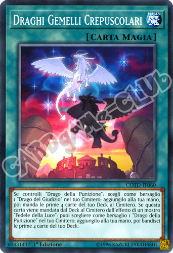 COTD-IT060 Draghi Gemelli Crepuscolari comune 1a Edizione (IT) -NEAR MINT-
