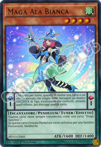 PEVO-IT005 Maga Ala Bianca ultra rara 1a Edizione (IT)  -GOOD-