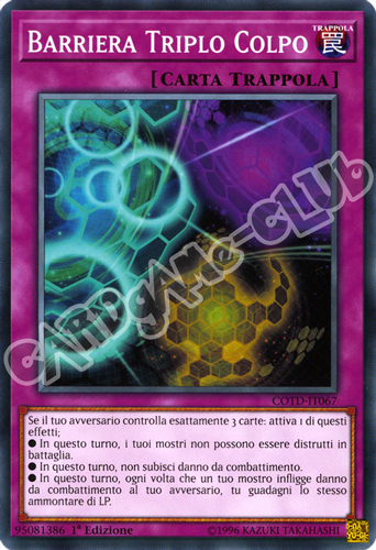 COTD-IT067 Barriera Triplo Colpo comune 1a Edizione (IT) -NEAR MINT-