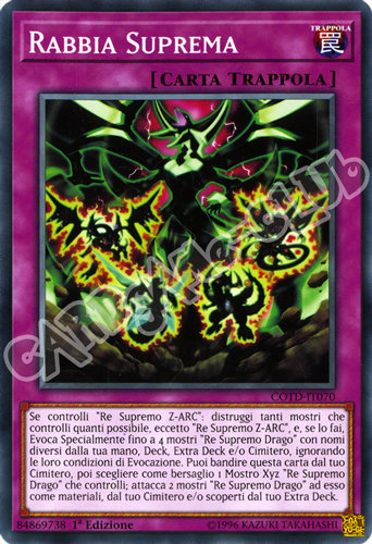 COTD-IT070 Rabbia Suprema comune 1a Edizione (IT) -NEAR MINT-